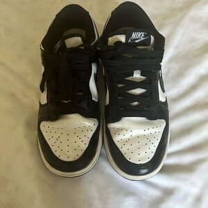 slightly creased Nike panda dunks size 8.5 women